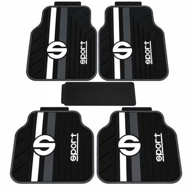 alfombras deportivas para auto 5 piezas negro rojo sport (copia)