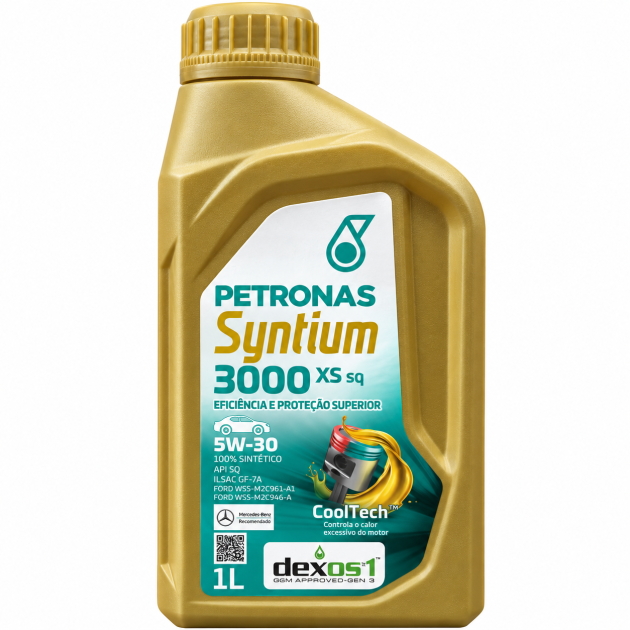 aceite petronas syntium 3000 xs sq 5w30 100% sintético 1l