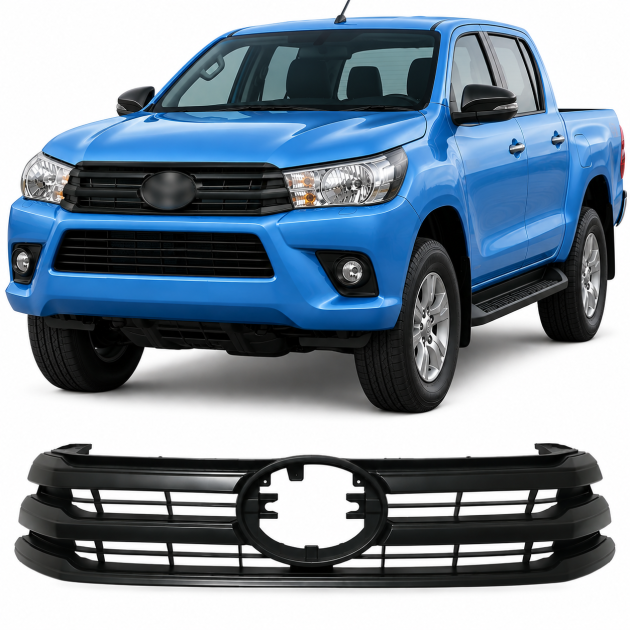 careta negra toyota hilux 2016 2018 revo