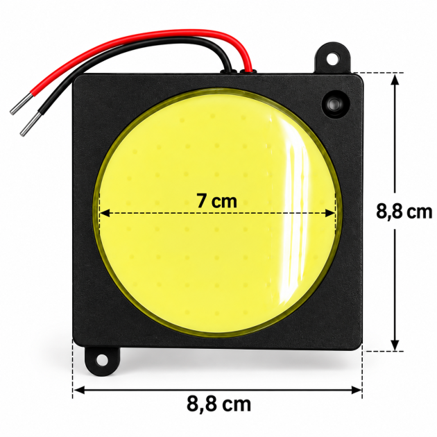 plafón faro led cob 10w 9 36v luz blanca dj6934bla