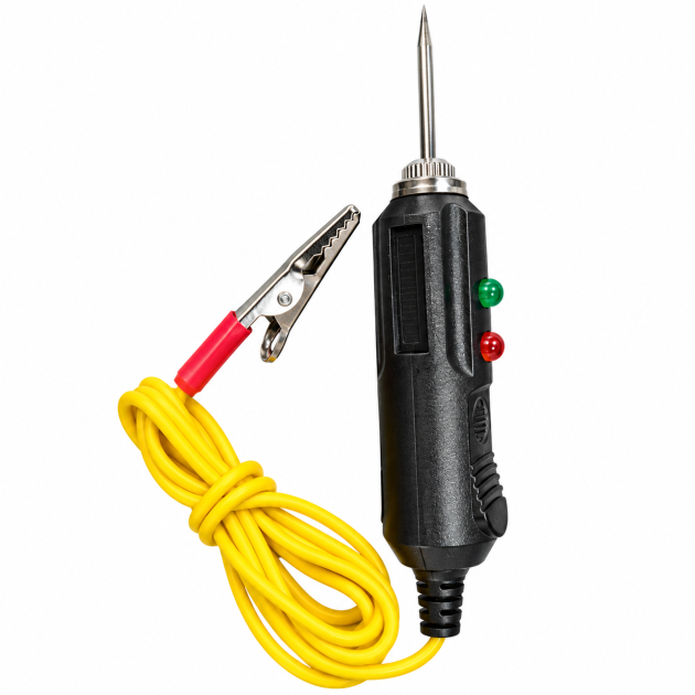 piloto tester 12/24v automotriz con pinza cocodrilo