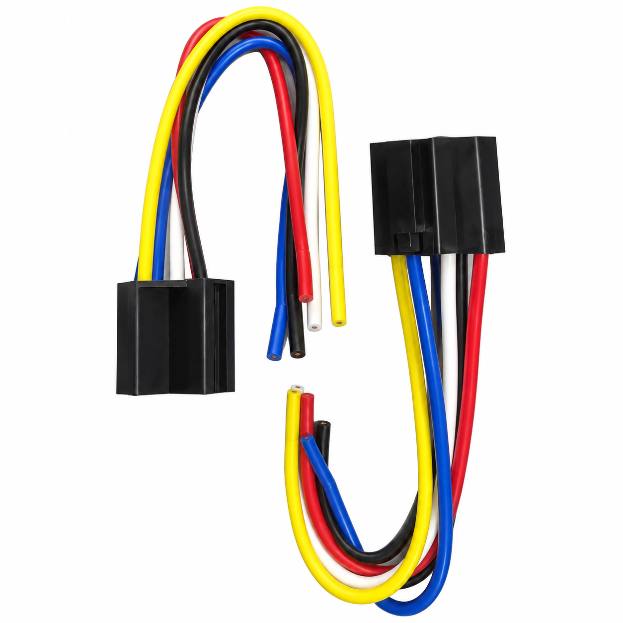 zócalo para relay relé 5 pines con cables kit x2 universal