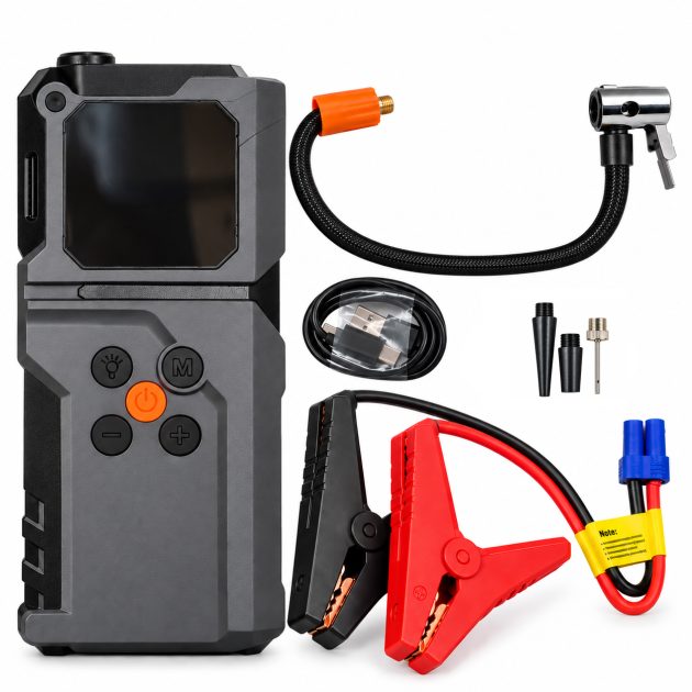 arrancador 12v 10 en 1 compresor 150 psi power bank an26 130