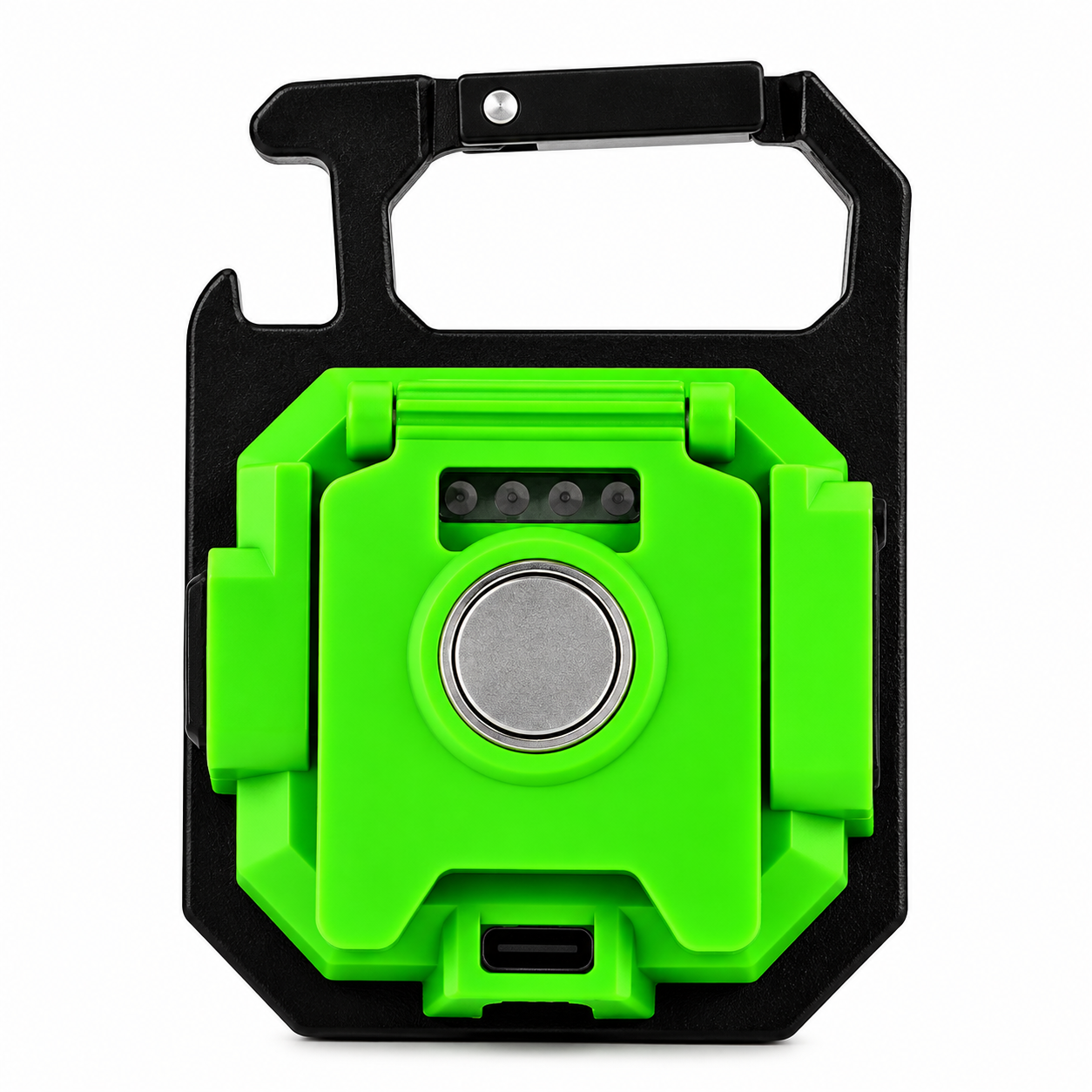 linterna luz trabajo k tool 1000 lúmenes recargable usb c verde