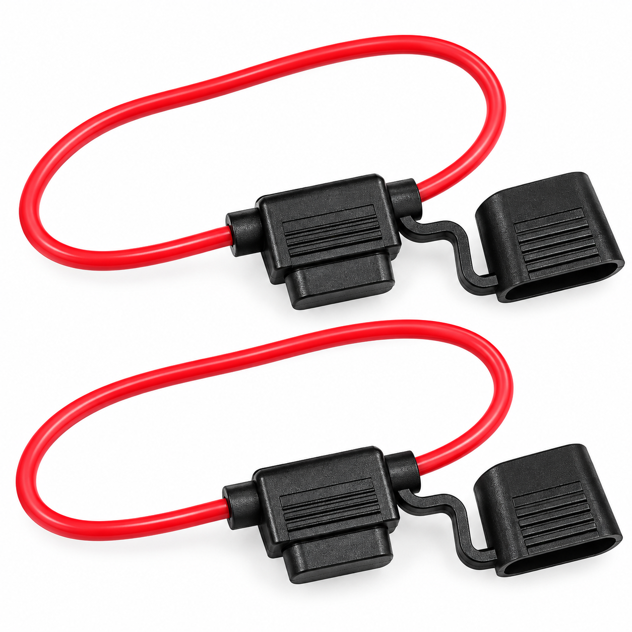 kit x2 porta fusible aéreo en línea con cable y tapa