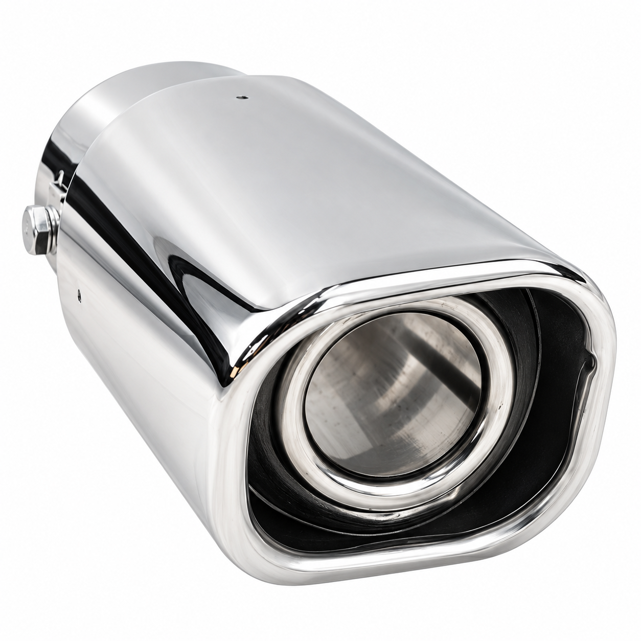 colita escape universal cromada acero inoxidable 150mm
