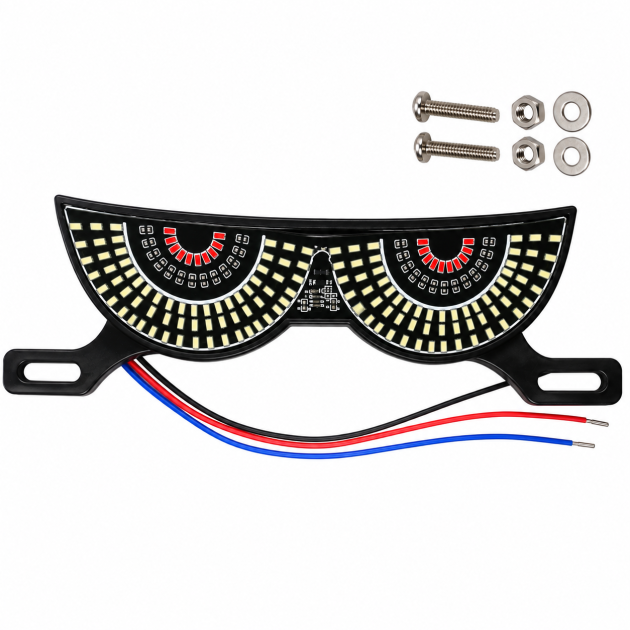 luz faro led destellante para moto blanca Ámbar multimodo an pzy 1
