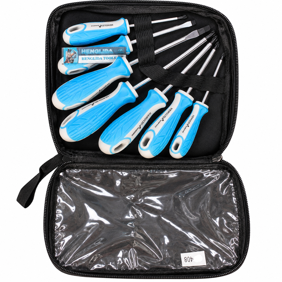 juego destornilladores henglida 8 piezas planos phillips estuche