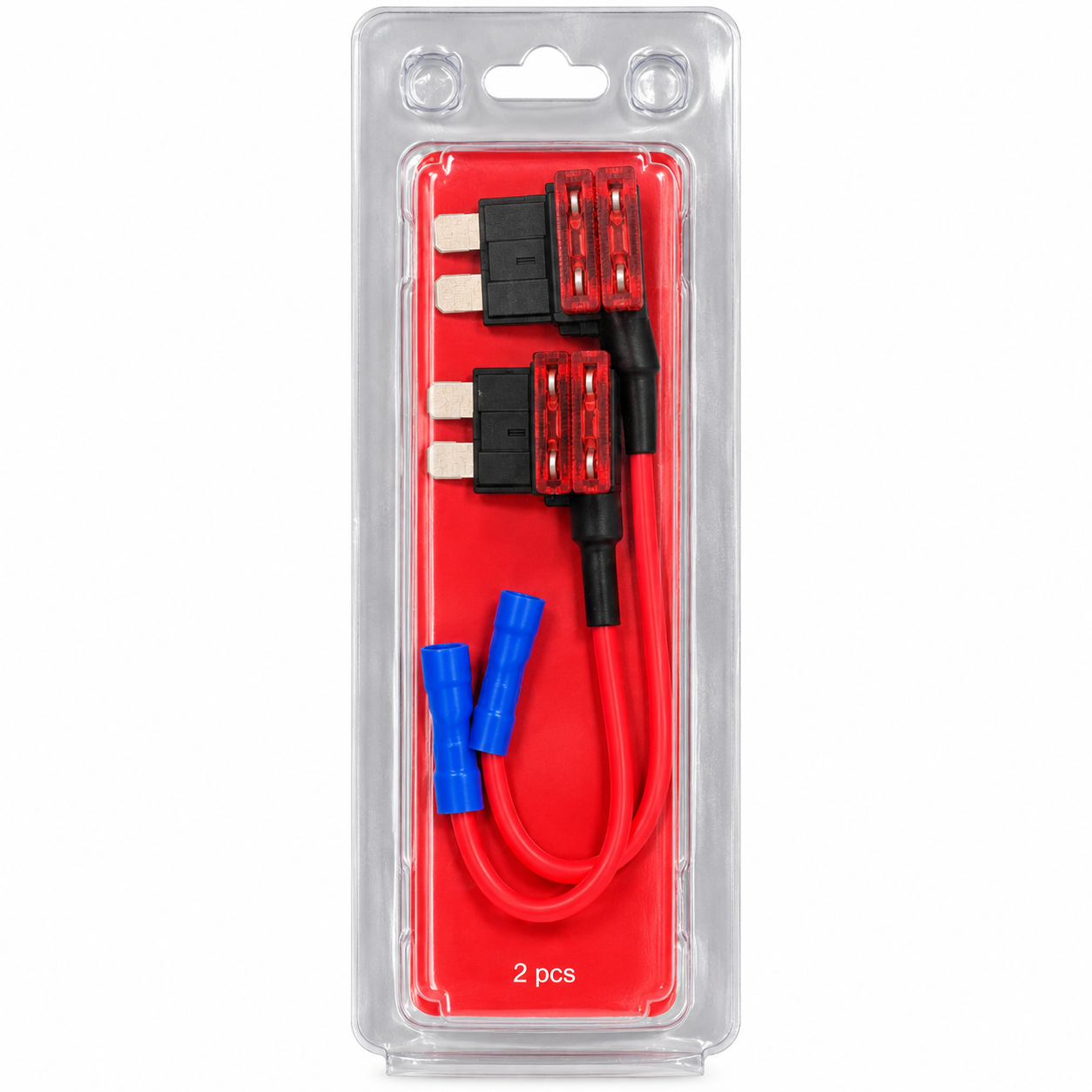 kit 2 adaptadores portafusible automotor + 4 fusibles 10a