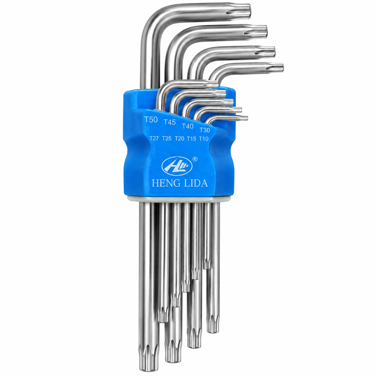 juego llaves torx henglida 9 piezas t10 a t50 largas