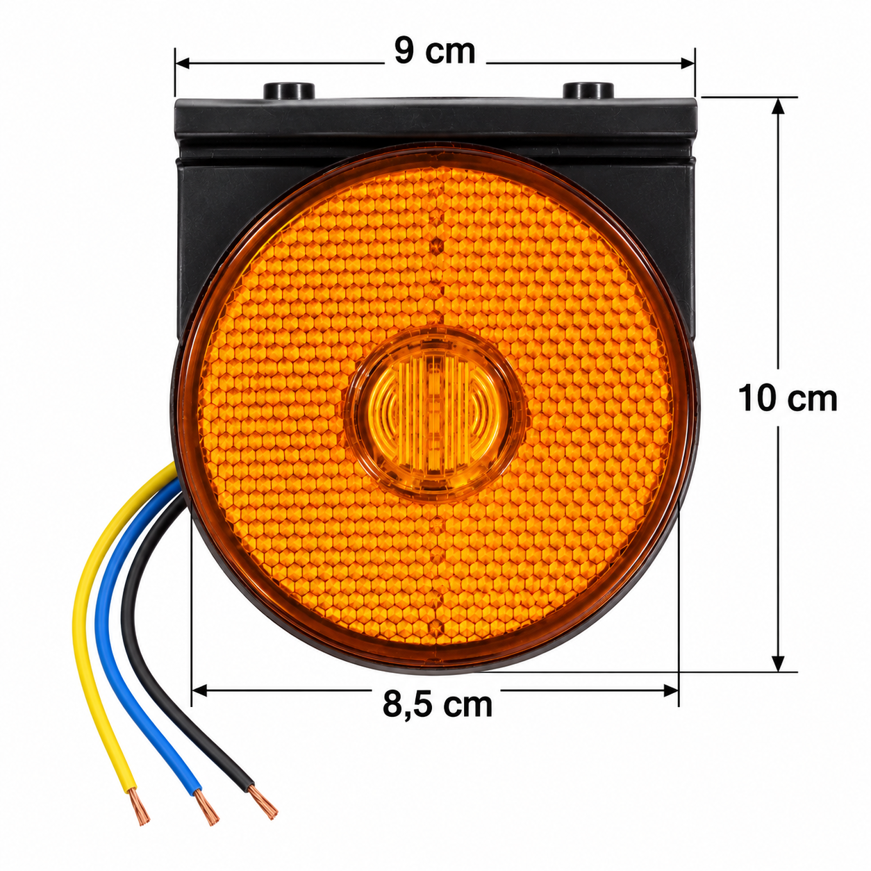 faro redondo kobo ambar 12/24v 1.2w 2 funciones kb s069amb