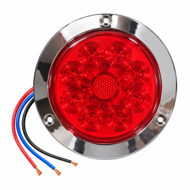 faro trasero led redondo kobo 4 pulgadas 12 24v rojo