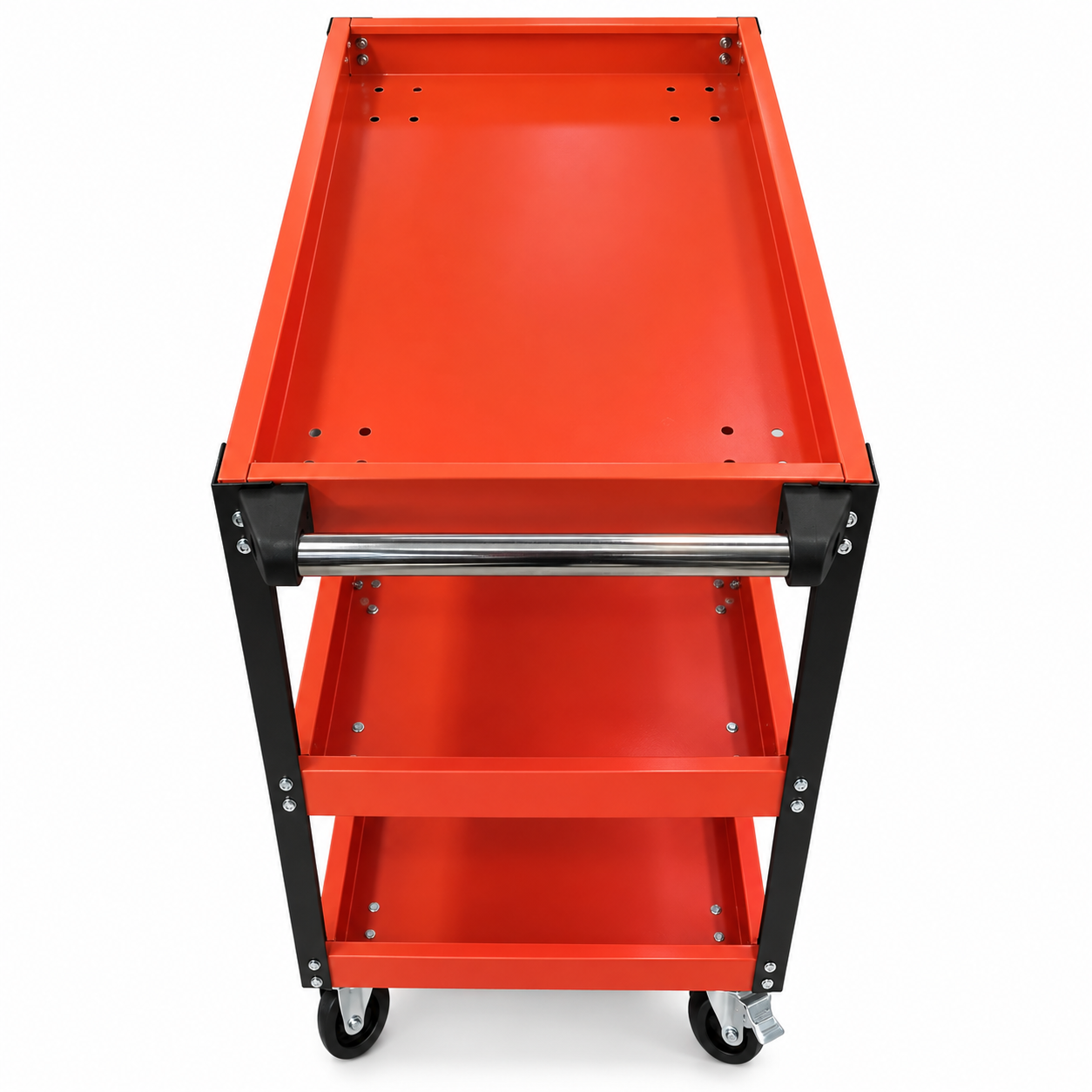 carro porta herramientas 3 bandejas con ruedas 80x66x35 cm