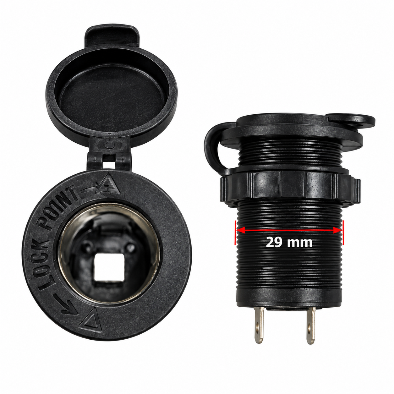 toma encendedor 12v para auto moto camión con tapa 26 133