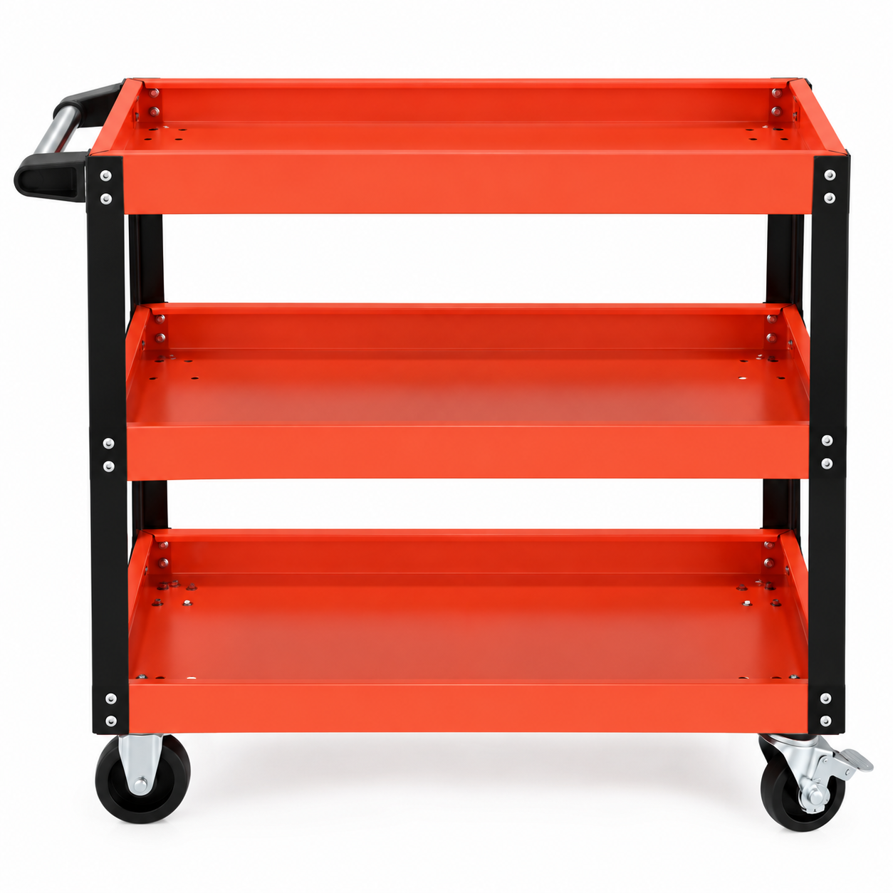 carro porta herramientas 3 bandejas con ruedas 80x66x35 cm